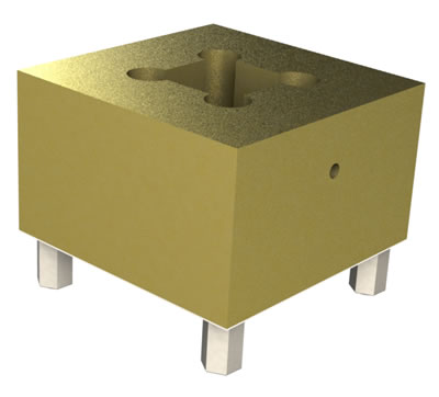 MR-22122 15x15 square type bronze holder